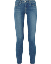 L'Agence The Chantal Low Rise Skinny Jeans Mid Denim