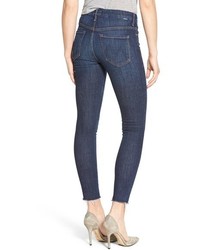 Mother The Looker High Rise Frayed Ankle Skinny Jeans