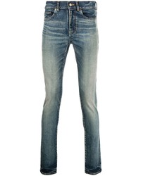 Saint Laurent Whiskering Effect Skinny Jeans