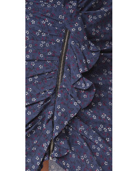 Veronica Beard Spencer Ruched Zipper Skirt