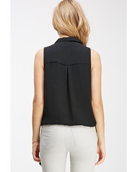 Forever 21 Contemporary Knotted Surplice Top