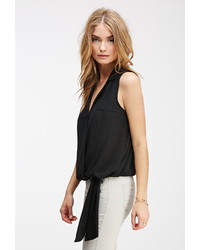 Forever 21 Contemporary Knotted Surplice Top