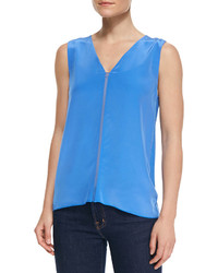 Bailey 44 Minimal Sleeveless Silk Front Top