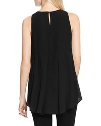 Vince Camuto Petite Sleeveless Crepe Highlow Top