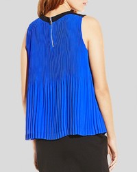 Vince Camuto Pleated Color Block Top