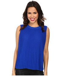 Vince Camuto Short Sleeve Pleated Shell