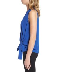 Trouve Tie Front Sleeveless Top
