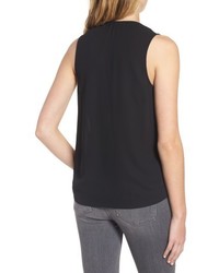 Trouve Tie Front Sleeveless Top