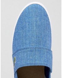 Lacoste Marice Chambray Slip On Sneakers