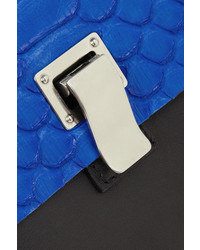 Proenza Schouler Lunch Bag Python And Leather Clutch
