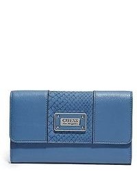 GUESS Maynila Faux Leather Snake Embossed Clutch