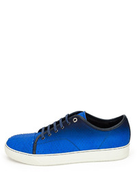Lanvin Gradient Python Low Top Sneaker Blue