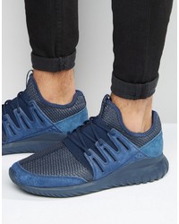 adidas Originals Tubular Radial Sneakers In Navy S76722