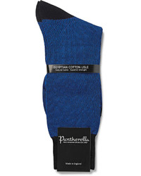 Pantherella Aldgate Geometric Patterned Cotton Blend Socks