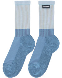 Jacquemus Blue Les Chaussettes Lenvers Socks