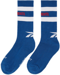Vetements Blue Reebok Edition Tennis Socks