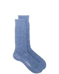N.Peal Plain Short Socks