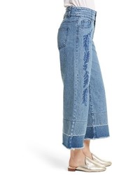 Rebecca Minkoff Starlight High Waist Crop Wide Leg Jeans