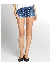 Blue Star Print Shorts