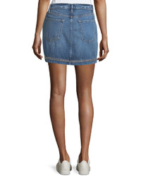 Frame Le Studded Pencil Denim Mini Skirt