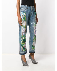 Dolce & Gabbana Studded Hydrangea Jeans