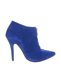 Aldo Sherly Blue Pointed Heeled Ankle Boots