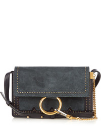 Chloé Chlo Faye Small Suede And Leather Shoulder Bag