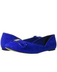 Ted Baker Etaj Dress Flat Shoes Blue Suede