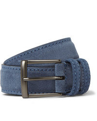 ANDERSON'S 35cm Blue Suede Belt