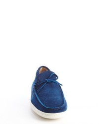 Tod's Blue Suede Driving Loafers