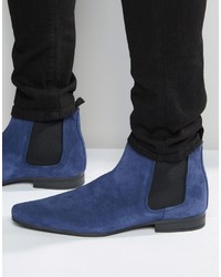 blue chelsea boots mens outfit