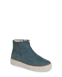 Blue Suede Chelsea Boots