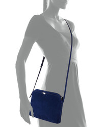The Row Multi Pouch Suede Crossbody Bag