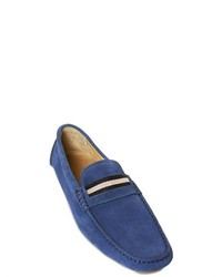 bally blue suede shoes