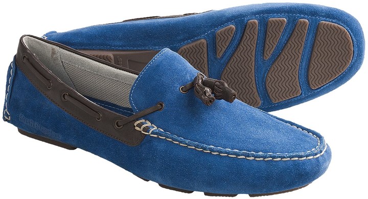 hush puppies blue shoes