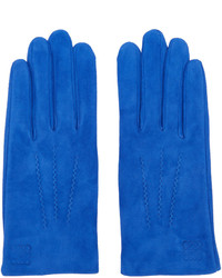Loewe Blue Suede Gloves