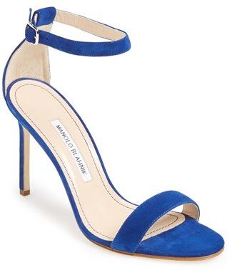 Manolo Blahnik Chaos Suede Ankle Strap Sandal, $725 | Nordstrom