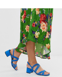 Miss Selfridge Heeled Sandals With Multi S In Blue
