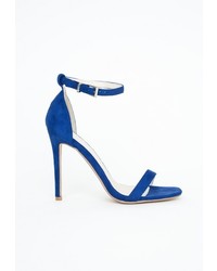 Missguided Clara Cobalt Blue Strappy Heeled Sandals