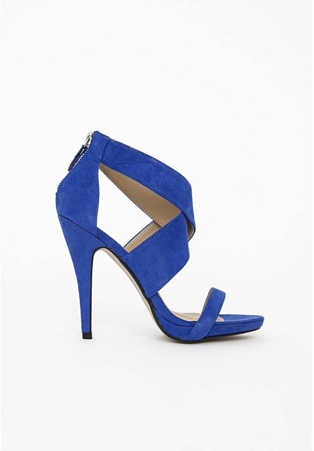 Sandals - 819-2443 - Cobalt Vernice - extreme high heels by Fuss