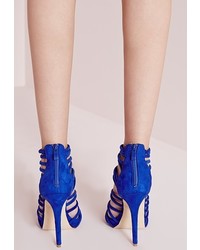 Missguided Extreme Strappy Heeled Sandals Blue