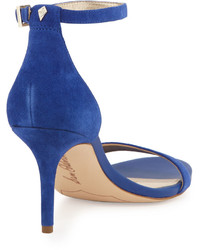 Sam Edelman Patti Suede Naked Sandal Blue