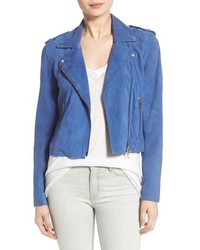 Blue Suede Jacket Outfits For Women (4 