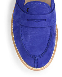 Tod's Sueded Leather Penny Loafers
