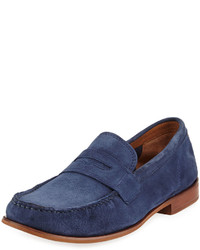 Cole Haan Topsail Penny Ii Suede Loafer Blue