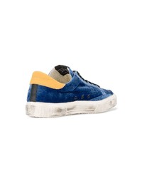 Golden Goose Deluxe Brand Blue Glitter May Velvet Sneakers