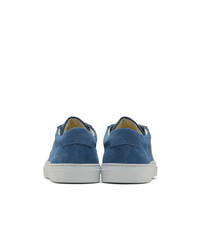 Common Projects Blue Suede Original Achilles Low Sneakers