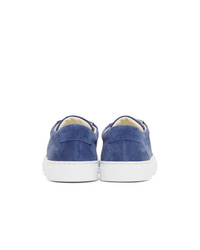 Woman by Common Projects Blue Suede Original Achilles Low Sneakers