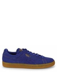 Puma Low Top Lace Up Suede Sneakers