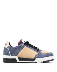 Moschino Panelled Suede Sneakers